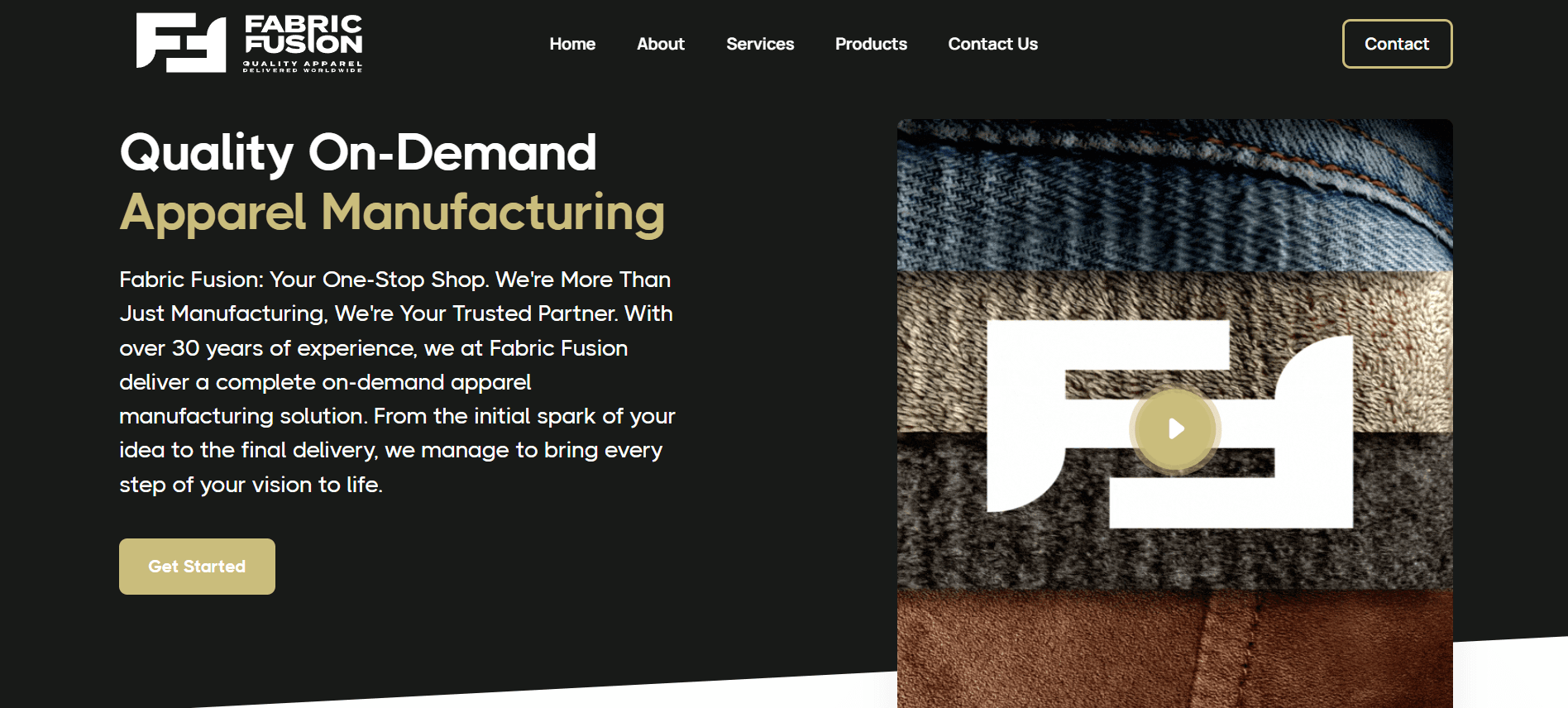 Mordern Apparrel Manuafactoring Website